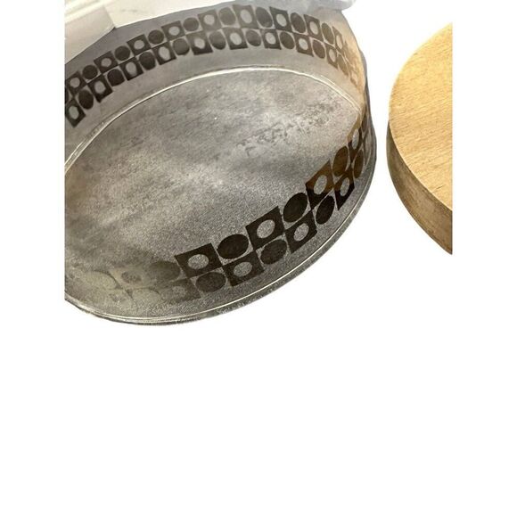 Vintage Pyrex Mid Century Cheese Tray with Atomic Design – 11” Tray - Picture 8 of 10